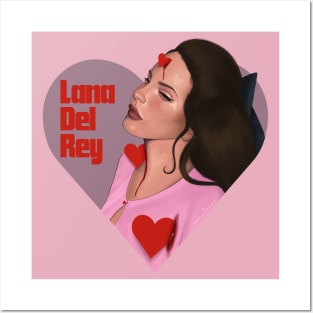 Lana 3 red hearts Posters and Art